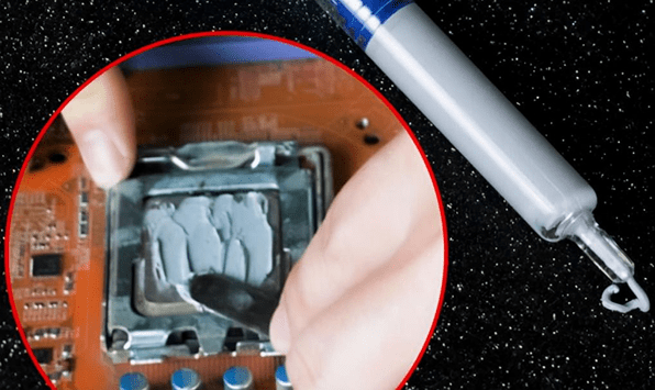 apply thermal grease on the contact surface between the CPU and metal sheet
